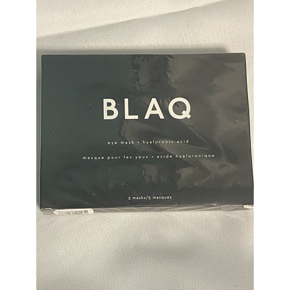 NEW BLAQ  Charcoal Eye Mask Hyaluronic Acid 5 Masks‎